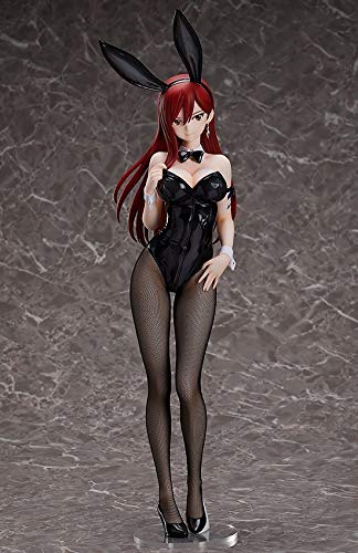 Nuevo Movible 47CM 1/4 Escala Anime Japonés FAIRY TAIL FREEing B-style Beautiful Girl's Erza Scarlet BUNNY Postura Pie Ver PVC Figura Acción Colección Adornos Escritorio Estatua Modelo Muñeca Regalo R