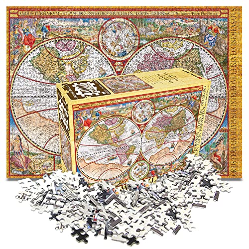 Old Map - Puzzle (2000 piezas), diseño de mapa antiguo