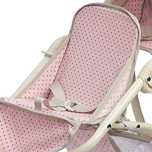 Olivia's Little World Doble Cochecito Silla De Paseo para Muñecas Rosa OL-00004