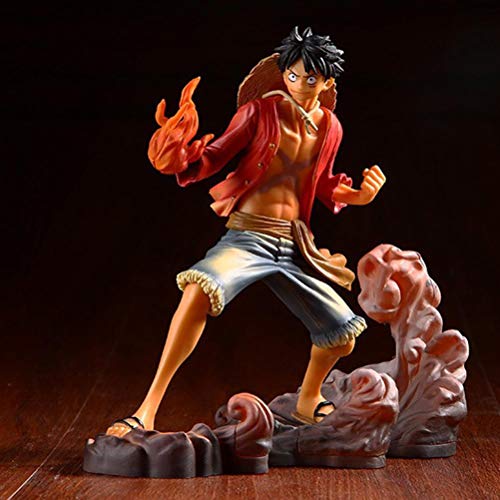 One Piece Luffy/Ace/Sabo Tres Hermanos Anime Figura 17cm-Puño de Fuego 3 Hermanos-Estatuilla Decoración Adornos Coleccionables Juguete Animaciones Modelo de Personaje