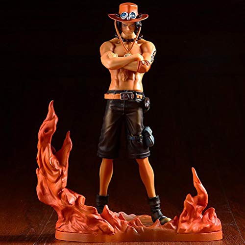 One Piece Luffy/Ace/Sabo Tres Hermanos Anime Figura 17cm-Puño de Fuego 3 Hermanos-Estatuilla Decoración Adornos Coleccionables Juguete Animaciones Modelo de Personaje