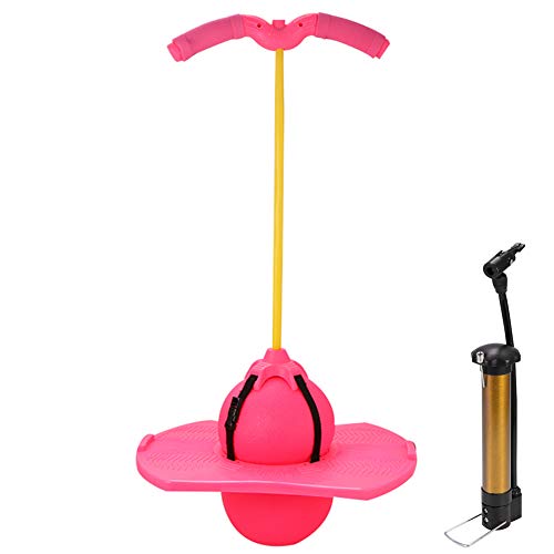 One plus one Moonhopper Hopper Pogo Ball, Tablero de Equilibrio de Pelota Jump Fitness Planet Juguetes para Saltar promueven la coordinación del Equilibrio del Desarrollo esquelético,Rosado