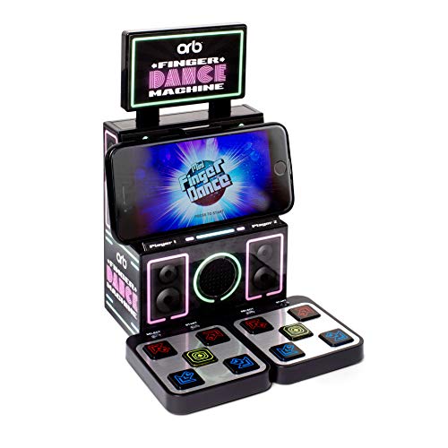 ORB- Retro Games Arcade Finger Dance Mat Handheld Console Machine Compatible con iPhone, Samsung y Otros Smartphones, Color: (Magnum Brands Group OR-FINGDNCE)