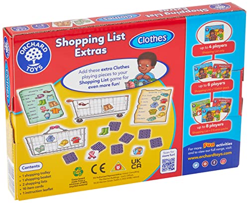 Orchard_Toys Ampliación para Juego de la Lista de Compra-Ropa (Importado de Reino Unido), 3+ (1)