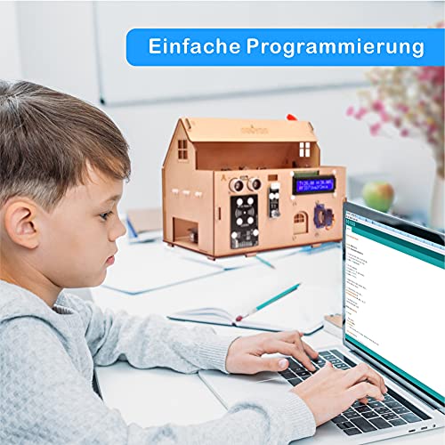 OSOYOO Smart Home IoT - Kit de aprendizaje para Arduino MEGA2560, automatización del hogar STEM Educational Set | Aprendizaje Internet de las cosas, How to Code,Mecánico Building for Adults Kids Teens