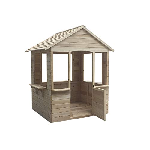 Outdoor Toys Casita ADELE. Dimensiones 120 X 108 X 138 cm, Madera de Pino, multicolor (Kovyx Outdoor Amazon ES KNH1000)