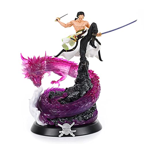 OVERSD One Piece: Roronoa Zoro Figura De Acción Figura De Acción Registro De Batalla Personaje De Anime De Dibujos Animados Juguete Modelo De Muñeca Adorno Multicolor Y Colección De Ventiladores Y Reg