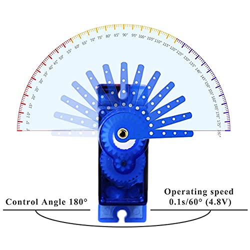 owootecc Micro Servo Motor SG90 9g Robot RC Controles del Barco del Aeroplano del Helicóptero Mini Servo (5pcs SG90)