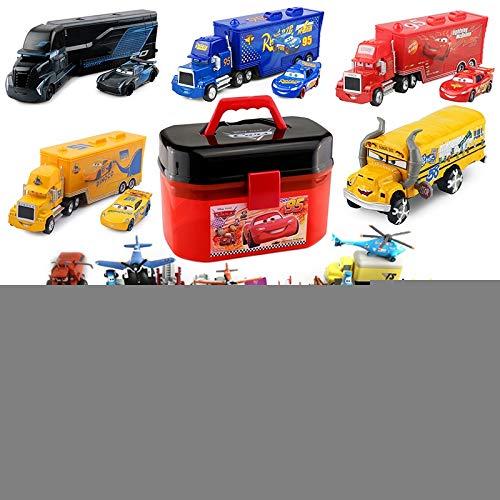 OYZK Pixar Cars 2 3 Juguetes Regalo de cumpleaños Rayo Mcqueen Juguete for niños Jackson tormenta Mack Truck tío uno y Cincuenta y Cinco Diecast Modelo de Coche (Color : King)