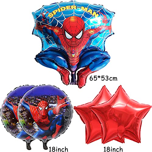 Pack 5 Globos Superhero Miotlsy-Decoración con temática de Superhero para Favores Regalo Carnaval Boda Fiestas y cumpleaños,Ideal para Decorar Tus Fiestas