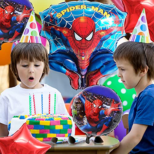 Pack 5 Globos Superhero Miotlsy-Decoración con temática de Superhero para Favores Regalo Carnaval Boda Fiestas y cumpleaños,Ideal para Decorar Tus Fiestas