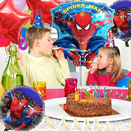 Pack 5 Globos Superhero Miotlsy-Decoración con temática de Superhero para Favores Regalo Carnaval Boda Fiestas y cumpleaños,Ideal para Decorar Tus Fiestas