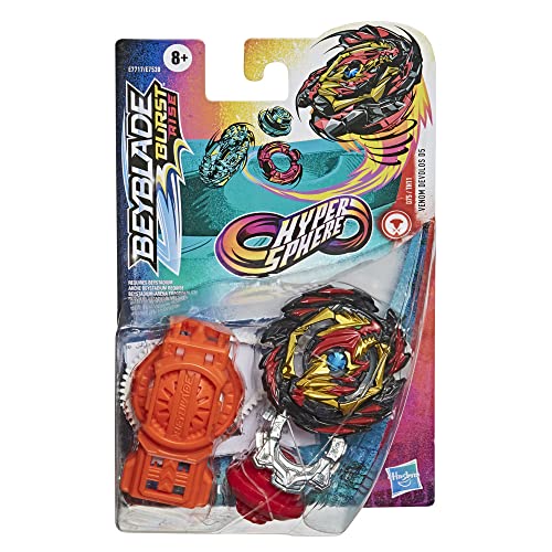 Pack básico Hypersphere de Beyblade Burst Rise con Wizard Fafnir F5 -- Peonza de Combate y Lanzador con Giro Derecha/Izquierda