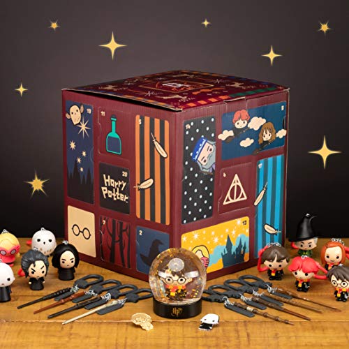 Paladone Cube Advent Calendar Calendario de Adviento de Harry Potter con 24 Regalos | Incluye artículos como varitas y Personajes icónicos, Color (PP6239HP)