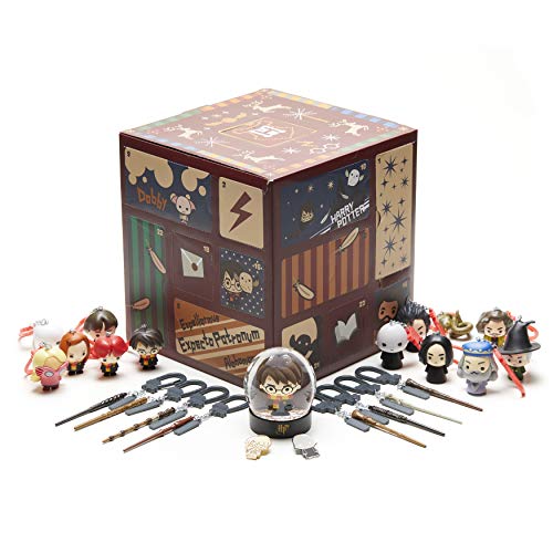 Paladone Cube Advent Calendar Calendario de Adviento de Harry Potter con 24 Regalos | Incluye artículos como varitas y Personajes icónicos, Color (PP6239HP)