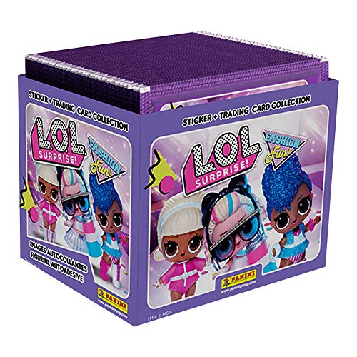 Panini France SA-- Caja de 50 fundas, diseño de LOL SURPRISE, 003876BOX50F , color/modelo surtido