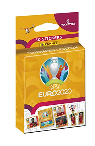 Panini France SA UEFA Euro 2020 - Adhesivos decorativos (2021 Tournament Edition Blister 6 fundas)