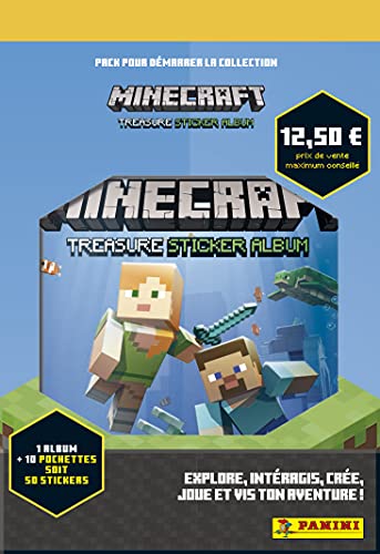 Panini Minecraft-Juego de Pegatinas para Principiantes, Multicolor, 1 (MCSTSP)