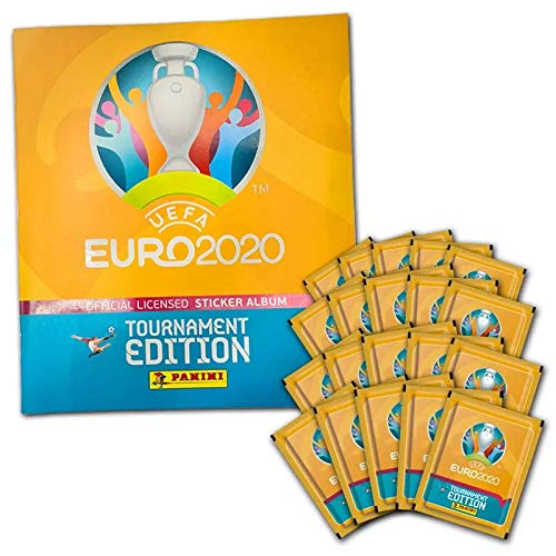 Panini UEFA Euro 2020™ Tournament Edition - 50 bolsas de pegatinas, colección de pegatinas UEFA