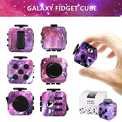 Paochocky 17 Piezas Fidget Toys, Fidget Toys Set Juguetes Antiestres con Galaxy Cube, Antiestres Juguetes para Aliviar la Ansiedad, Regalo Anti-ansiedad para Adultos y Personas con Autismo y TDAH