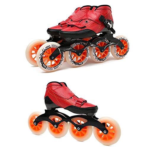 Patines En Línea Para Señoras, Patines De Velocidad En Línea Para Adultos Con Ruedas Flash, Patines Para Principiantes Y Niños(Size:8/(25CM)/41)