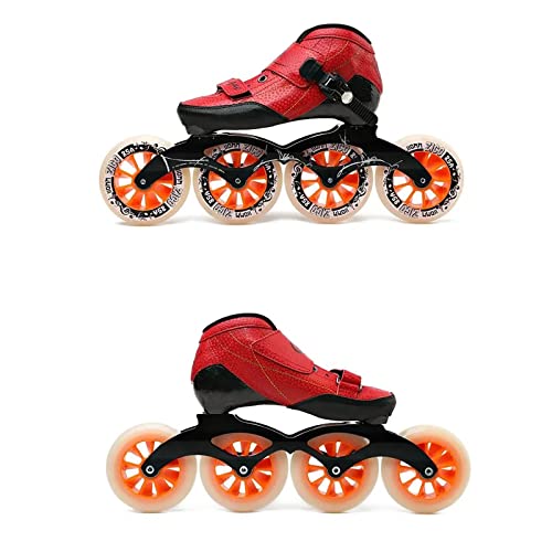 Patines En Línea Para Señoras, Patines De Velocidad En Línea Para Adultos Con Ruedas Flash, Patines Para Principiantes Y Niños(Size:8/(25CM)/41)