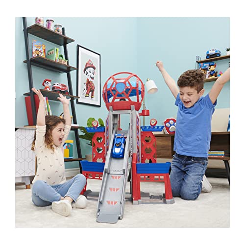 PAW PATROL Movie Ultimate City Torre de Patrulla transformadora de 91 cm de Altura, con 6 Figuras de acción coleccionables, Coche de Juguete, Luces y Sonidos, Juguetes para niños a Partir de 3 años