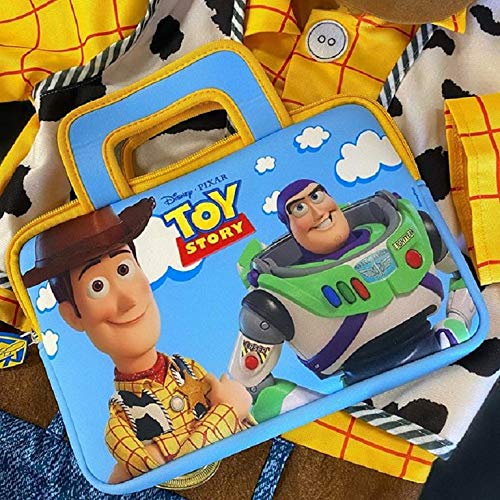 Pebble Gear Toy Story 4 Carry Bag - Bolsa Universal de Neopreno para niños en Pixar Toy Story 4-Design, para tabletas de 7 "(Fire 7 Kids Edition, Fire HD 8 Case), Cremallera Duradera, Woody y Buzz