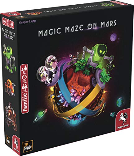 Pegasus Spiele 57204G Magic Maze on Mars-Juego de Mesa (Contenido en alemán)