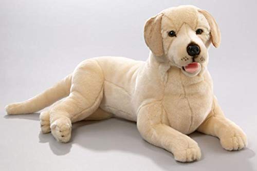 Peluche - Perro Labrador Retriever acostado (Felpa, 65cm) [Juguete] 2269