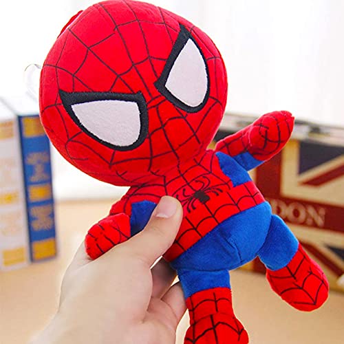 Peluche,Spiderman Juguete de Peluche (27cm),Peluche relleno suave Lindos regalos de peluche peluche juguetes de Spiderman,Rojo