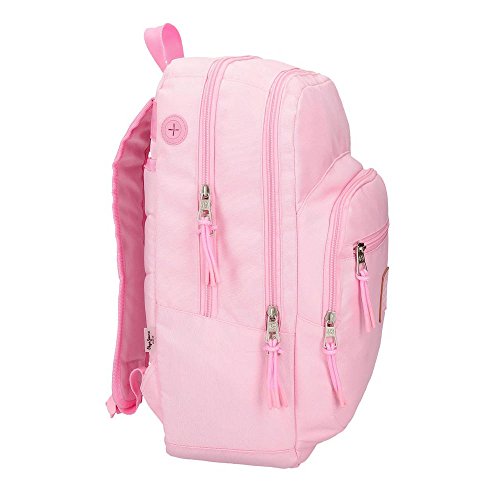 Pepe Jeans Cross Mochila adaptable a carro, doble compartimento, 44 cm, color Rosa