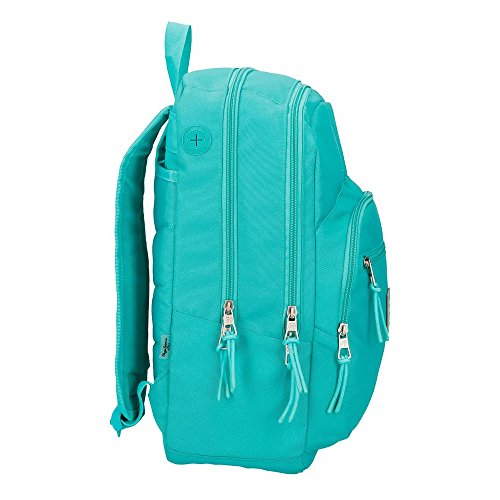 Pepe Jeans Cross Mochila adaptable a carro, doble compartimento, 44 cm, color Verde