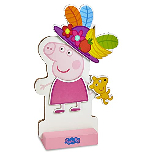 Peppa Pig Disfraces Magnéticos 26 piezas con 13 outfits, 8 sombreros, 2 accesorios Multicolor TC38820