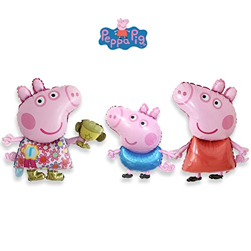 Peppa Pig - Globos para fiesta de cumpleaños (13 unidades), color azul