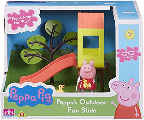 Peppa Pig – Le Toboggan de Peppa – Décor + 1 Mini Figurine