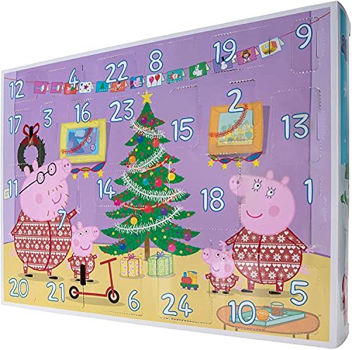 Peppa Pig PEP0658 Calendario de Adviento 2021 con Figuras de Peppa Pig y Accesorios para niños a Partir de 2 años