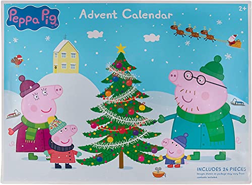 Peppa Pig PEP0658 Calendario de Adviento 2021 con Figuras de Peppa Pig y Accesorios para niños a Partir de 2 años