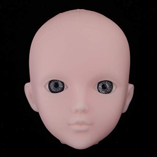 perfeclan Hermosos Ojos Grises Femeninos Sin Cabeza de Maquillaje para 1/6 BJD OB Doll DIY Making Body Parts