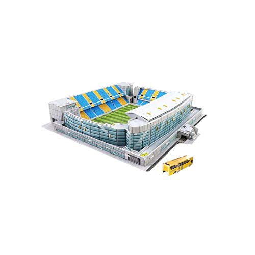 Pessica Estadio 3D Jigsaw, Ramón Carranza (Cádiz CF) 3D Puzzle DIY Juguete Educativo Juego de construcción de fútbol Regalos de cumpleaños para niños y niñas