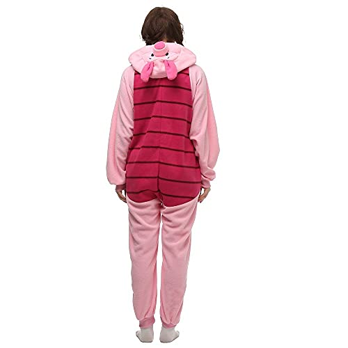 Pijamas de Animales para Disfraces de Adultos Cosplay Franela Anime Winter Warm Christmas Onesie