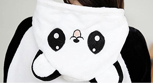 Pijamas Disfraces Onesie Animal Adultos kigurumi Carnaval Halloween o Fiesta Espectáculo Navideño Mono Cosplay Ropa Interior de Zoológico Invierno Unisex Mujeres y Hombres - L - Panda 2