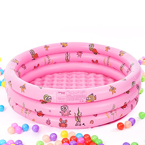 Piscina Hinchable,100X40cm Piscina Niños,Piscina Infantil de 3 Anillos, Piscina Infantil Hinchable,Piscina para Bebés, Bañera Portátil, Piscina Infantil