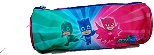 PJ Masks 2539; portatodo cilindrico Azul; Dimensiones 22x7,5 cm; Ideal para la Escuela