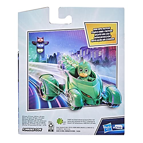 PJ Masks Geckomobil-Juguete Preescolar con Figura de Gecko para niños a Partir de 3 años (Hasbro F21305X1)