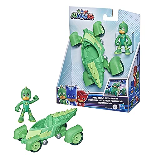 PJ Masks Geckomobil-Juguete Preescolar con Figura de Gecko para niños a Partir de 3 años (Hasbro F21305X1)