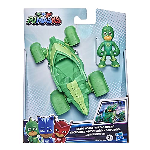 PJ Masks Geckomobil-Juguete Preescolar con Figura de Gecko para niños a Partir de 3 años (Hasbro F21305X1)