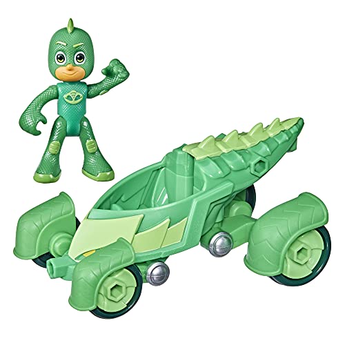 PJ Masks Geckomobil-Juguete Preescolar con Figura de Gecko para niños a Partir de 3 años (Hasbro F21305X1)