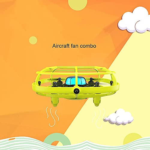 Pkfinrd Aviones de inducción Colgación de Altura Fija Suspensión Inteligente Obstáculo Evitación USB Carga Mini Avión Mini Drone Small Flying Saucer Fan Model Model Toys