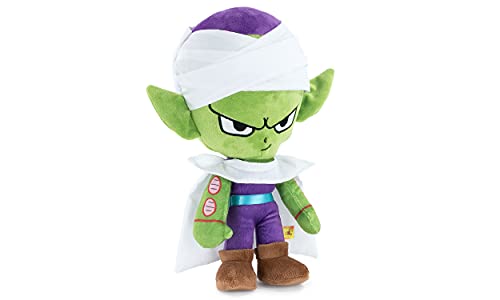 Play by Play Dragon Ball Super- Peluches de los Protagonistas de Bola de Dragón, Goku, Piccolo, Vegeta, Beerus, Monstruo Buu - Calidad Super Soft (23-27cm, Piccolo)